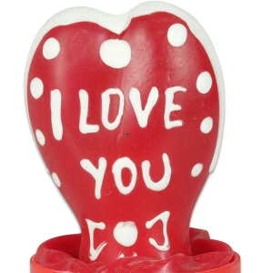 CONDOMERIE - HANDPAINTED NOVELTY CONDOMS HEART - I LOVE YOU MODEL 1